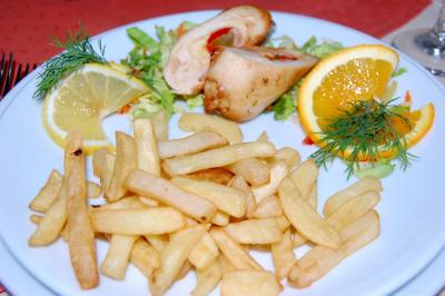 Image assiette nourriture poulet à télécharger gratuitement