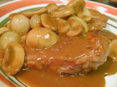 Image assiette nourriture champignon poulet à télécharger gratuitement