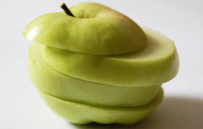 Image vert pomme trancher couper à télécharger gratuitement