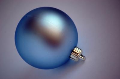 Image bleu boule noël à télécharger gratuitement