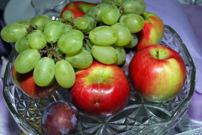 Image fruit nourriture pomme raisin à télécharger gratuitement