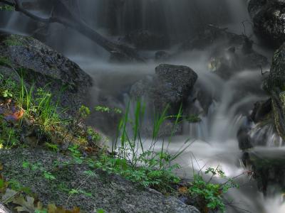 Image eau herbe rocher cascade à télécharger gratuitement